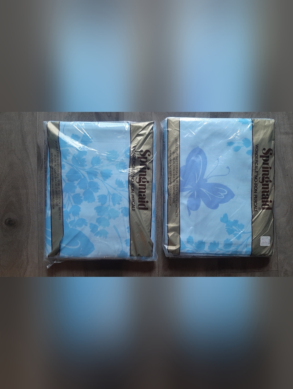 Vintage Springmaid Wondercale No-Iron Percale Double Flat Sheet